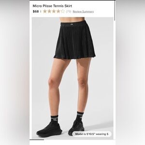 Alo Micro Pilsse Tennis Skirt